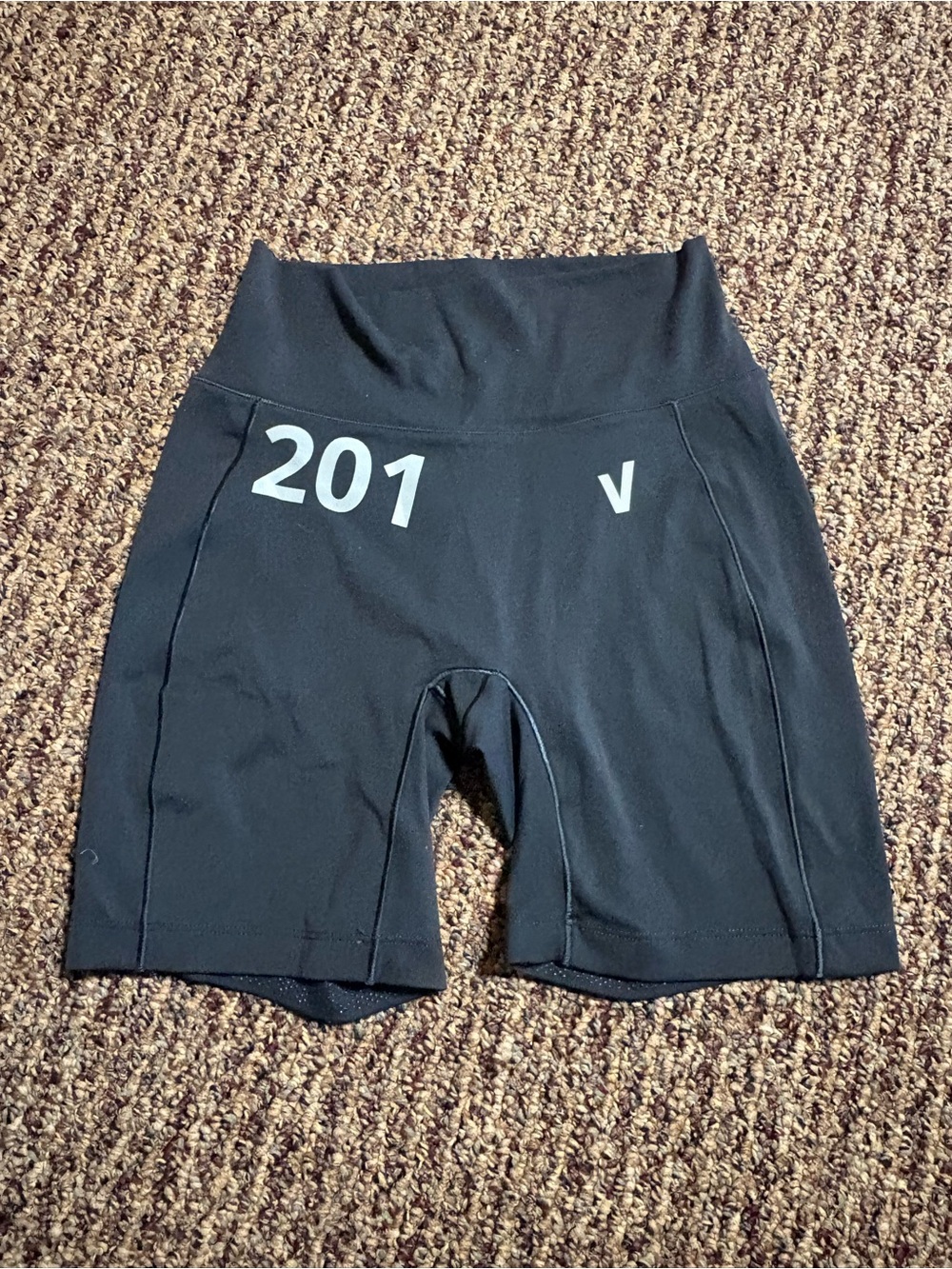 CrossFit Games 2025 High-Waist Black Women’s Bike Shorts with Subtle Print